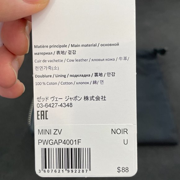 NWT ZADIG & VOLTAIRE SIGNATURE WING LOGO ALL AROUND ZIPPERED MINI WALLET - Picture 10 of 10